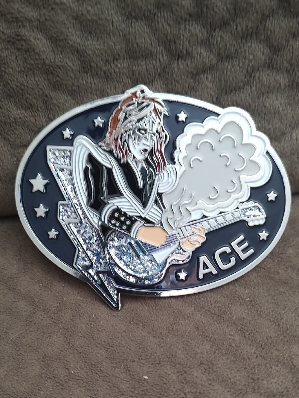KISS Ace Frehley Collectible Belt Buckle Version 2 NEW